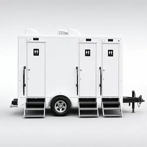 4-stall restroom trailer rental in NY and NJ