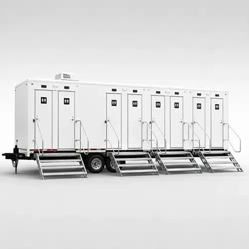 8 private stall restroom trailer rental in NY and NJ