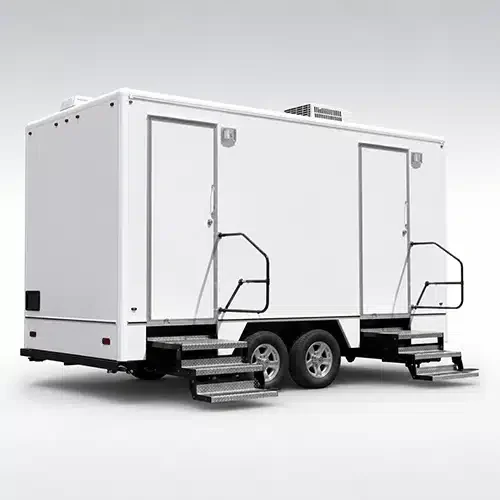 8-station restroom trailer rental in NY and NJ