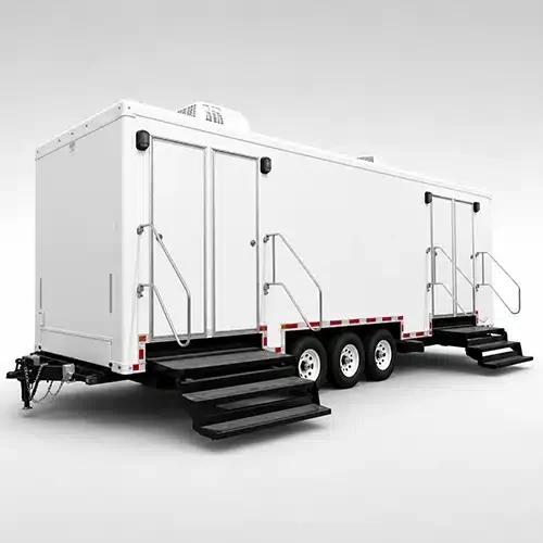9-station restroom trailer rental in NY and NJ