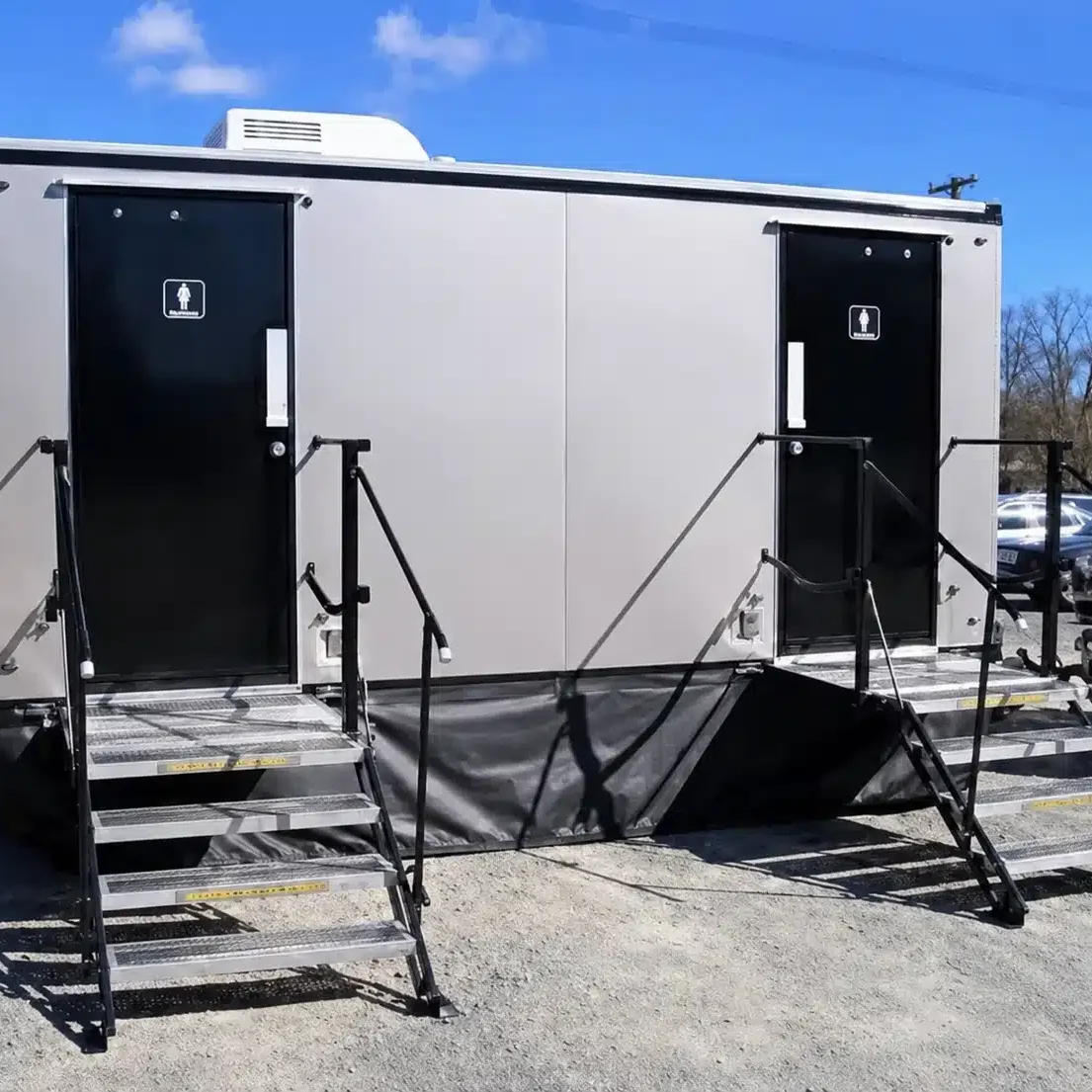 Commercial and construction restroom trailer rental in NY and NJ